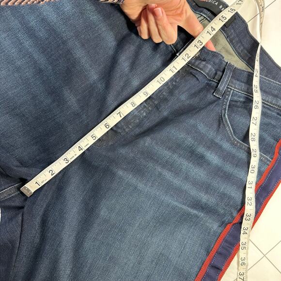 Veronica Beard Jeans Womens 22 Blue Carolyn Baby Boot High Rise Midnight New - Picture 11 of 14